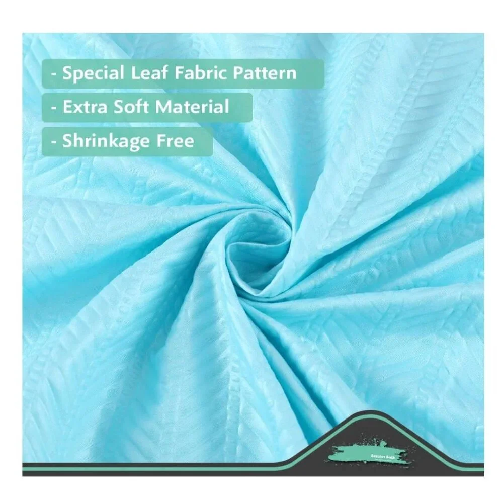 Blue Fabric Shower Curtain or Liner for Bathroom-72X80